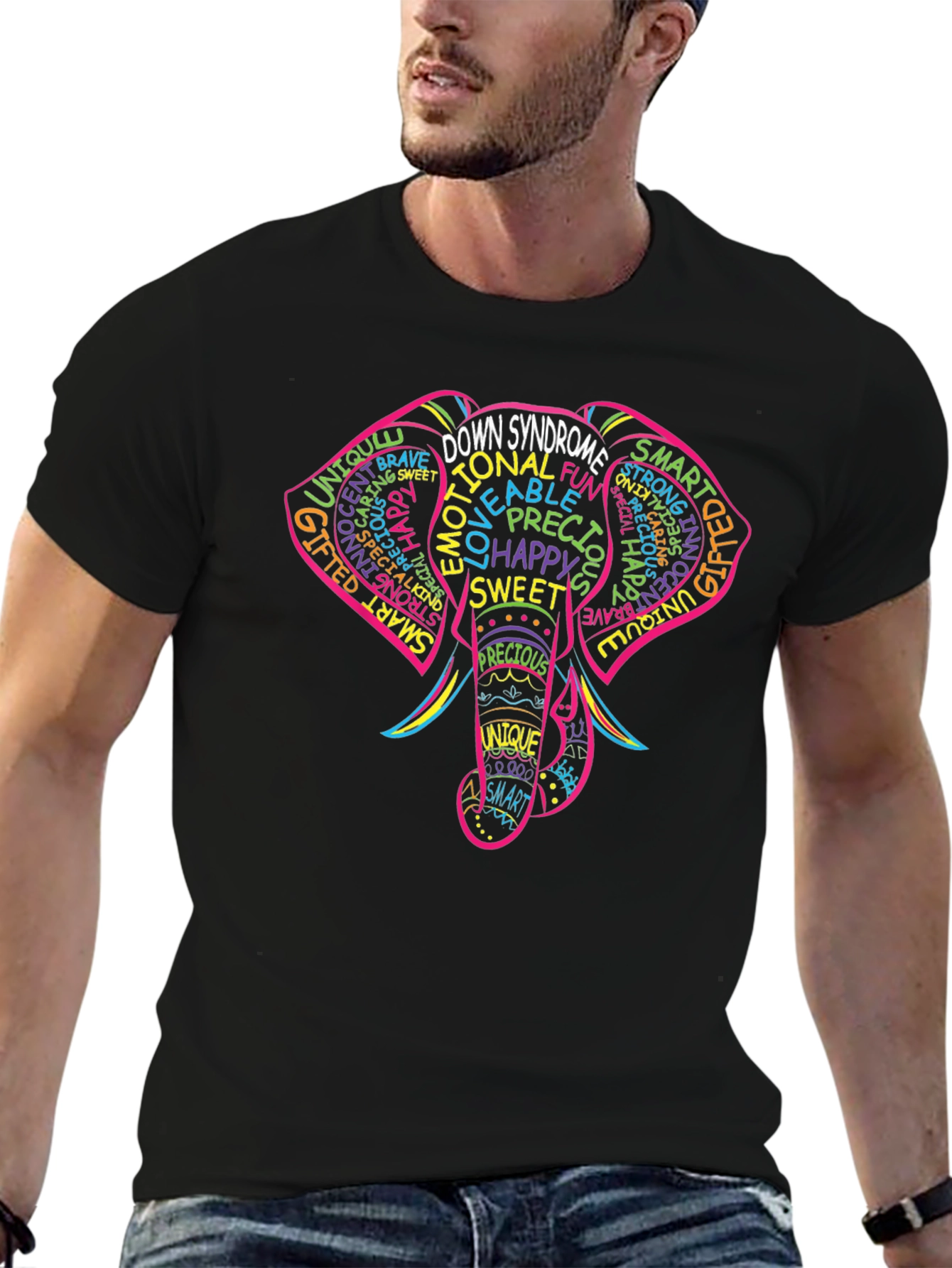 Down Syndrome Elephant T-Shirt - Awareness Tee