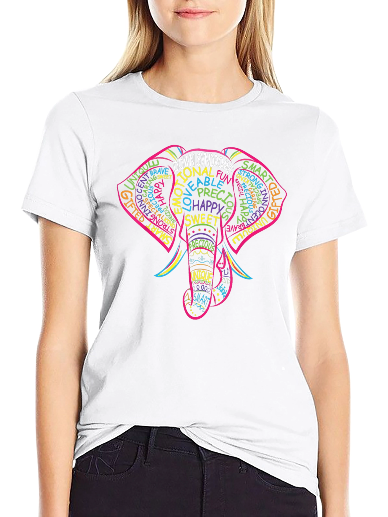 Down Syndrome Elephant T-Shirt - Awareness Tee