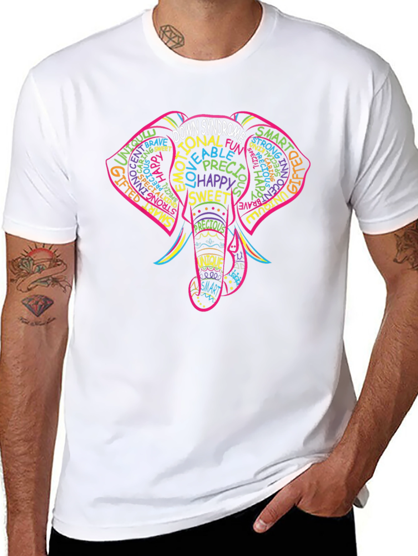 Down Syndrome Elephant T-Shirt - Awareness Tee
