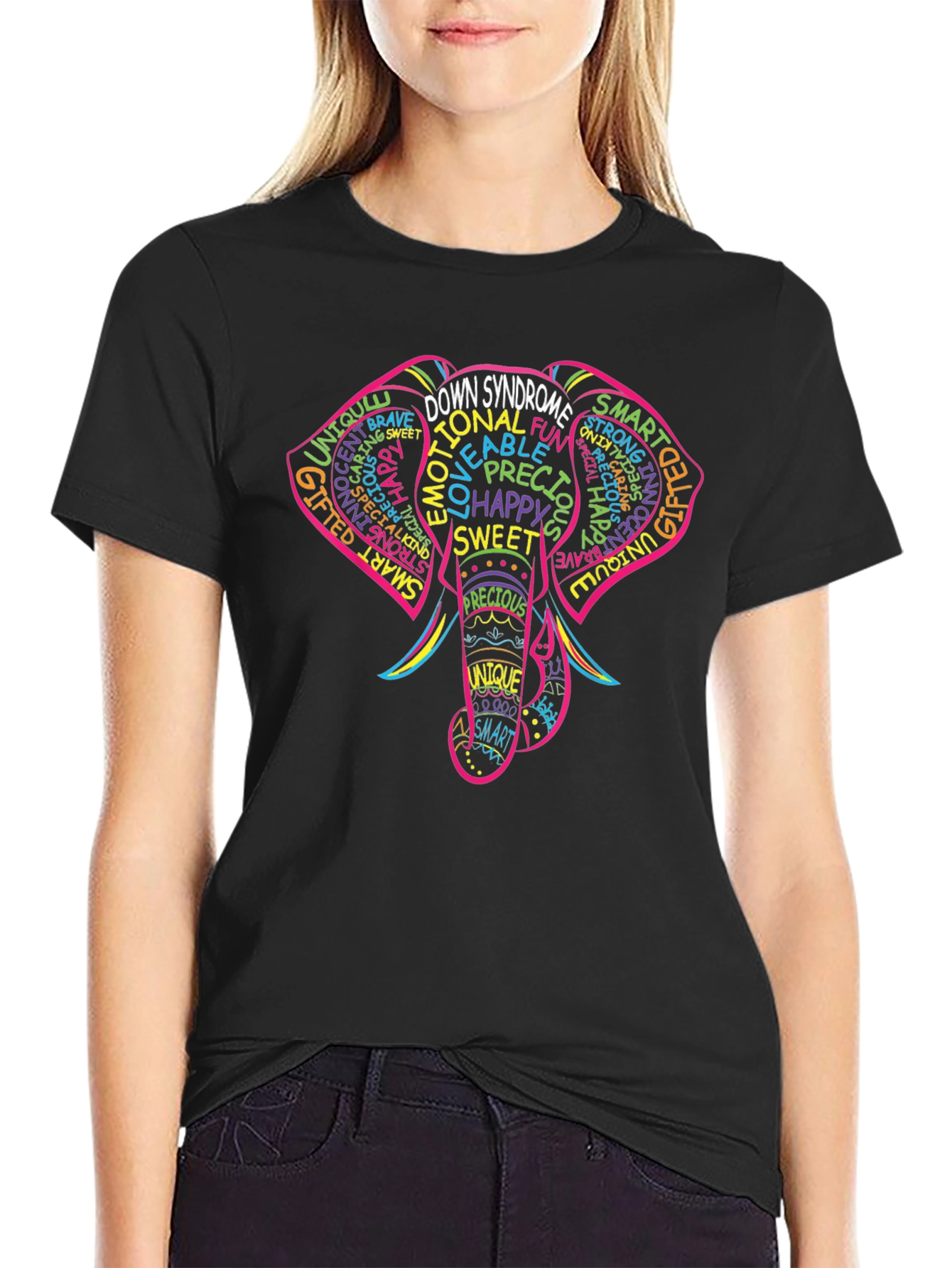 Down Syndrome Elephant T-Shirt - Awareness Tee