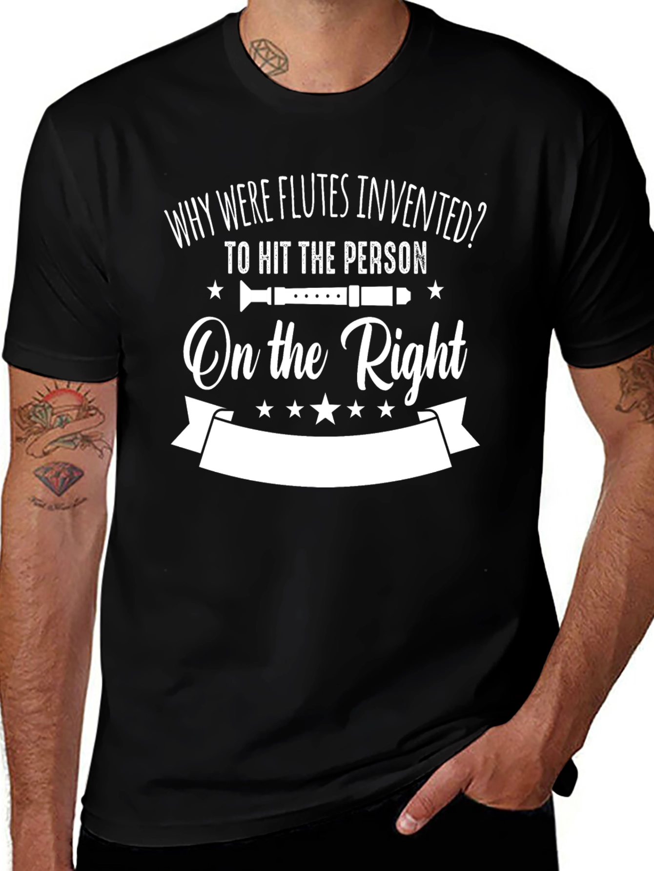 Why Were Flutes Invented Funny Music T-Shirt