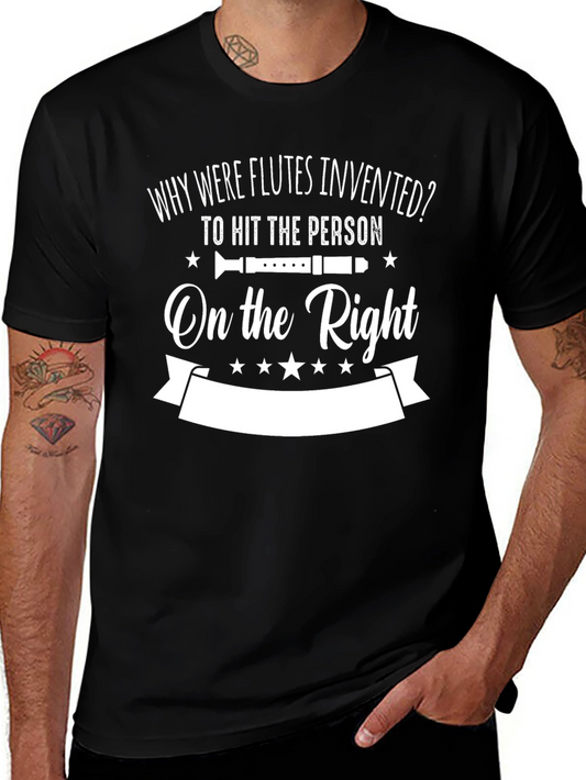 Why Were Flutes Invented Funny Music T-Shirt