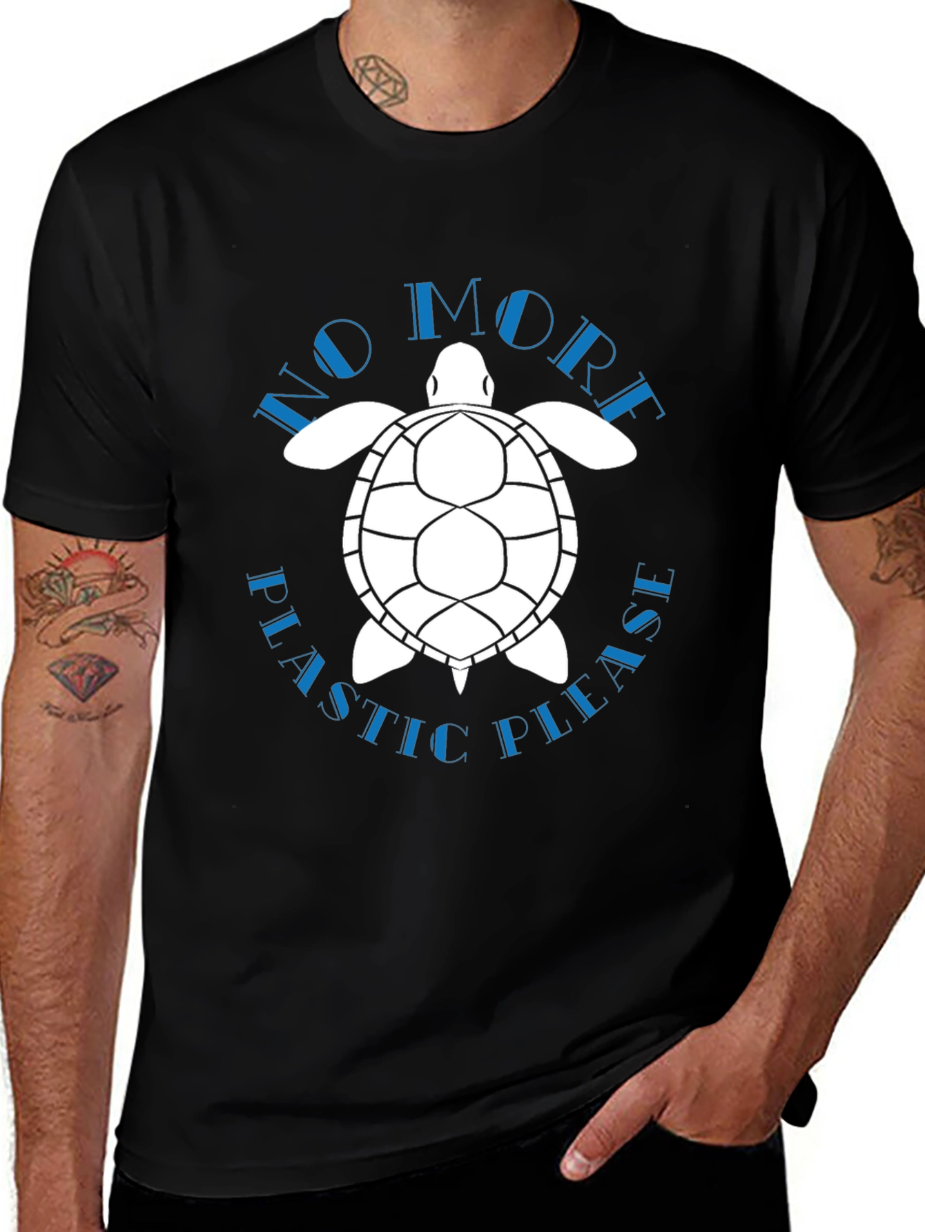 Eco-Friendly Turtle Graphic T-Shirt