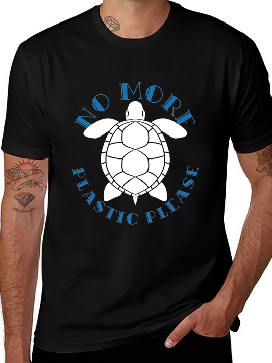 Eco-Friendly Turtle Graphic T-Shirt