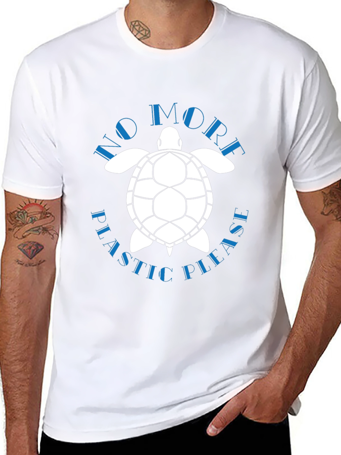 Eco-Friendly Turtle Graphic T-Shirt