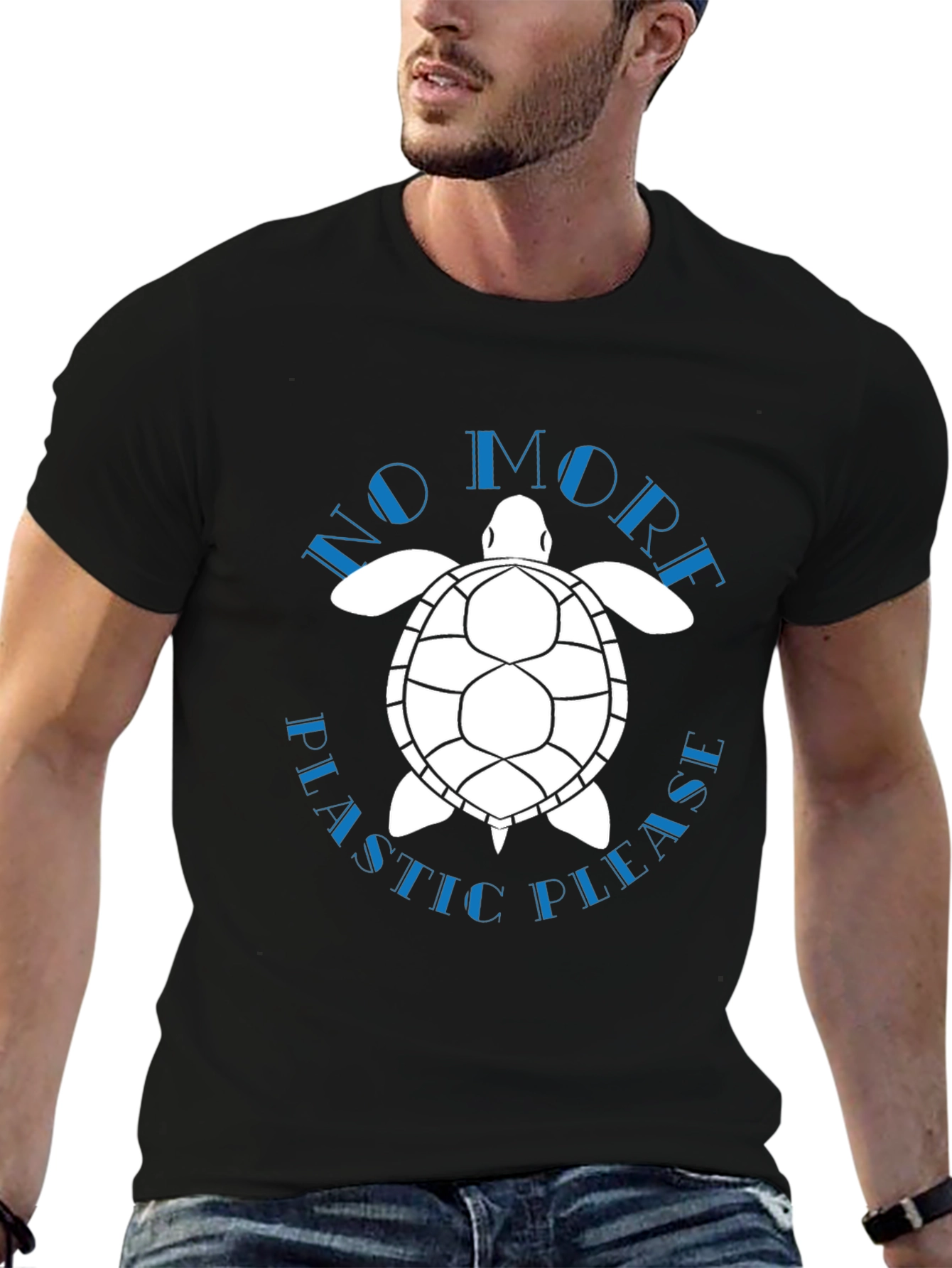 Eco-Friendly Turtle Graphic T-Shirt