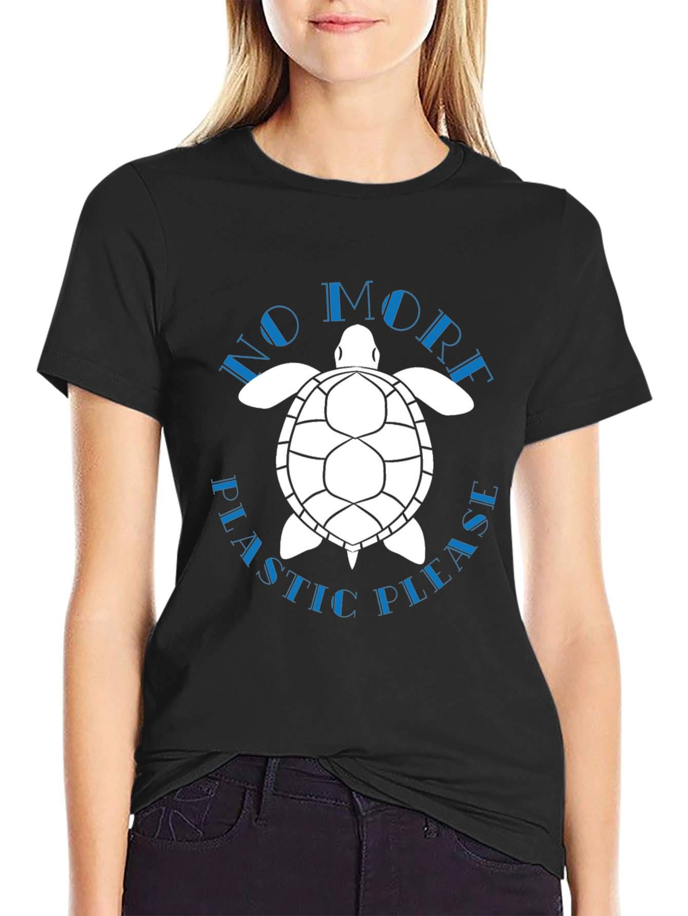 Eco-Friendly Turtle Graphic T-Shirt