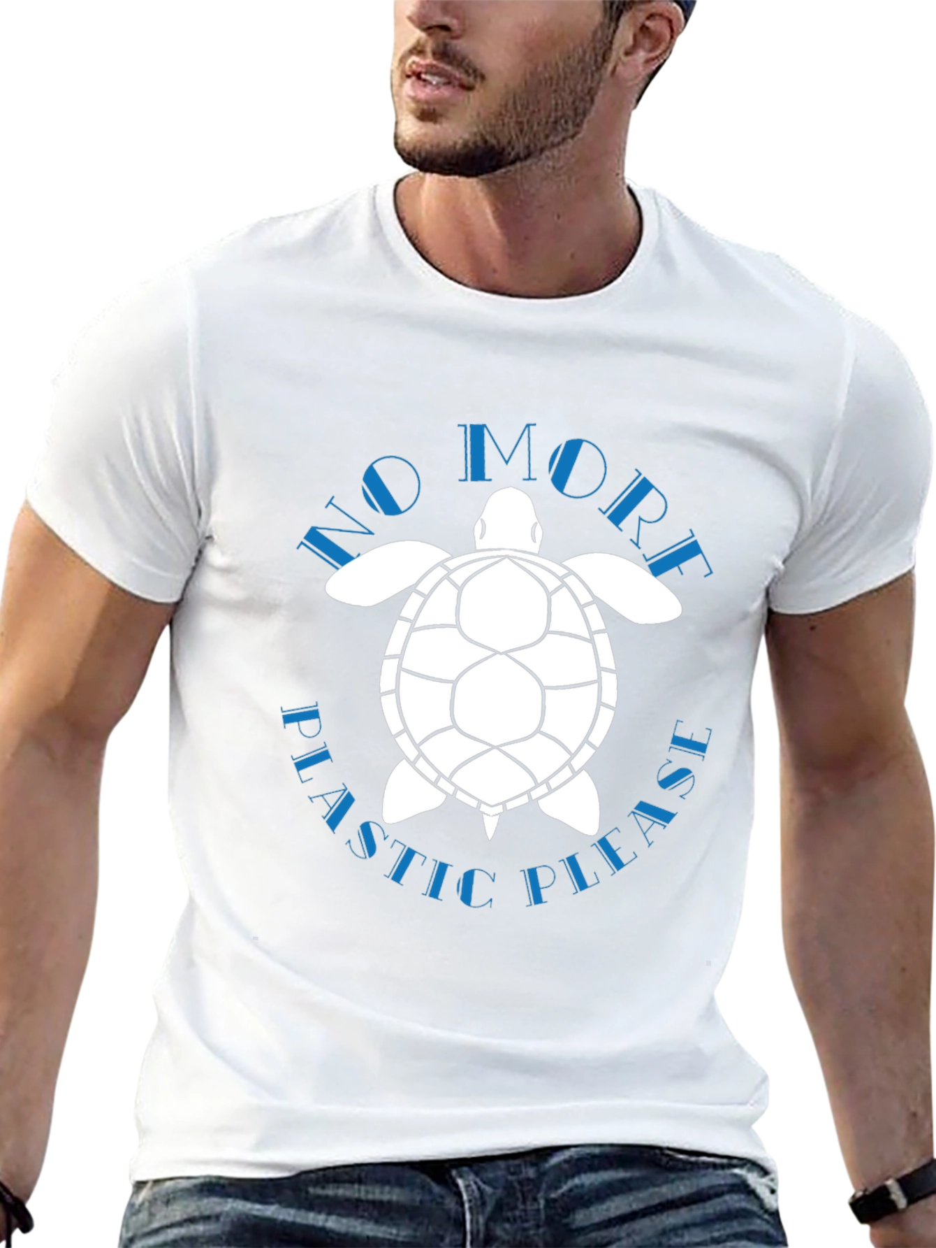 Eco-Friendly Turtle Graphic T-Shirt