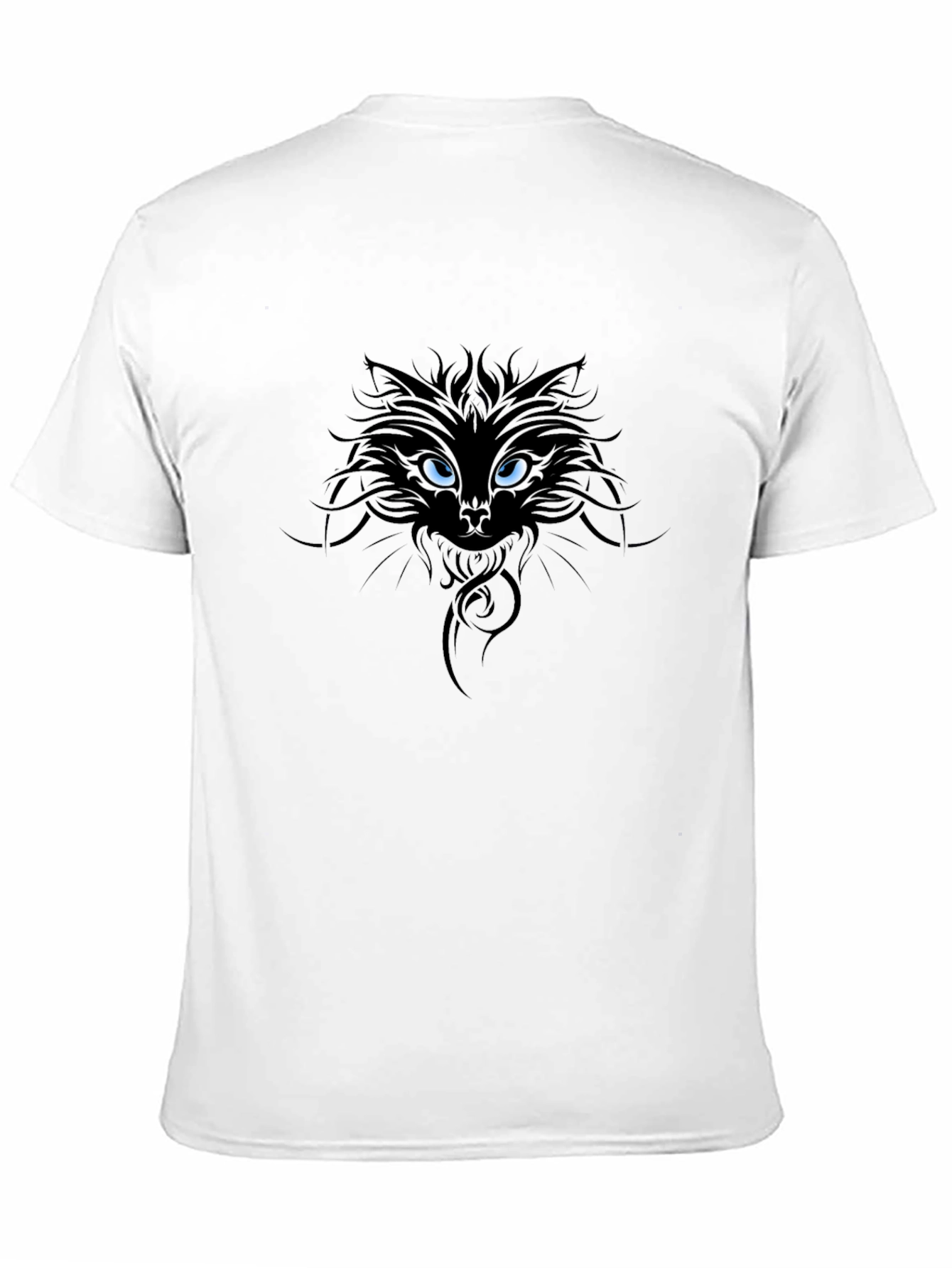 Mens Black Cat Graphic Tee