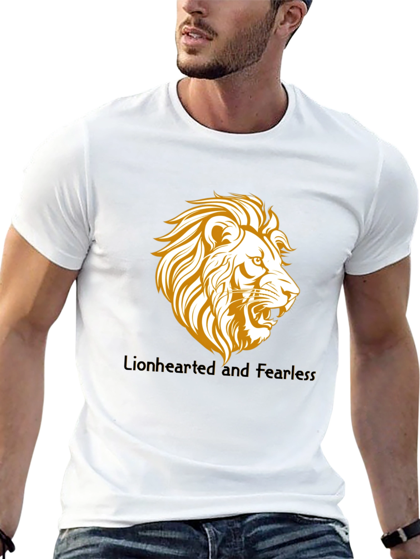 Lionhearted and Fearless Black T-Shirt