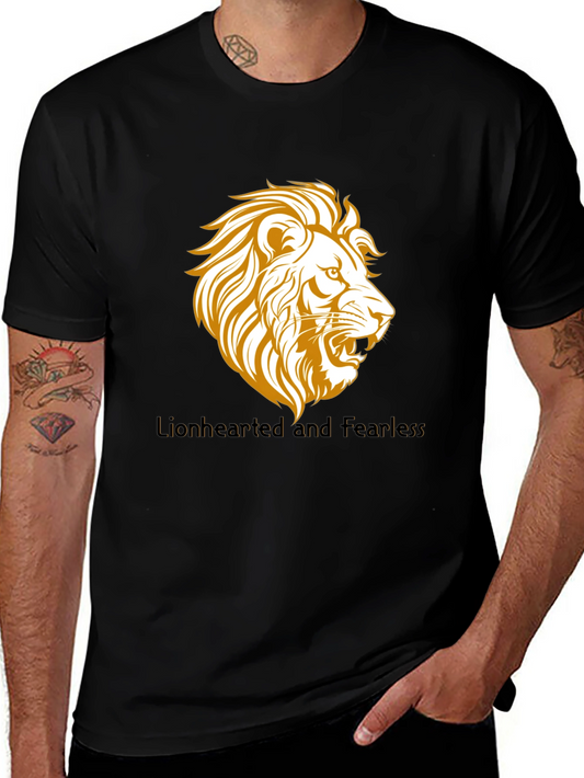 Lionhearted and Fearless Black T-Shirt