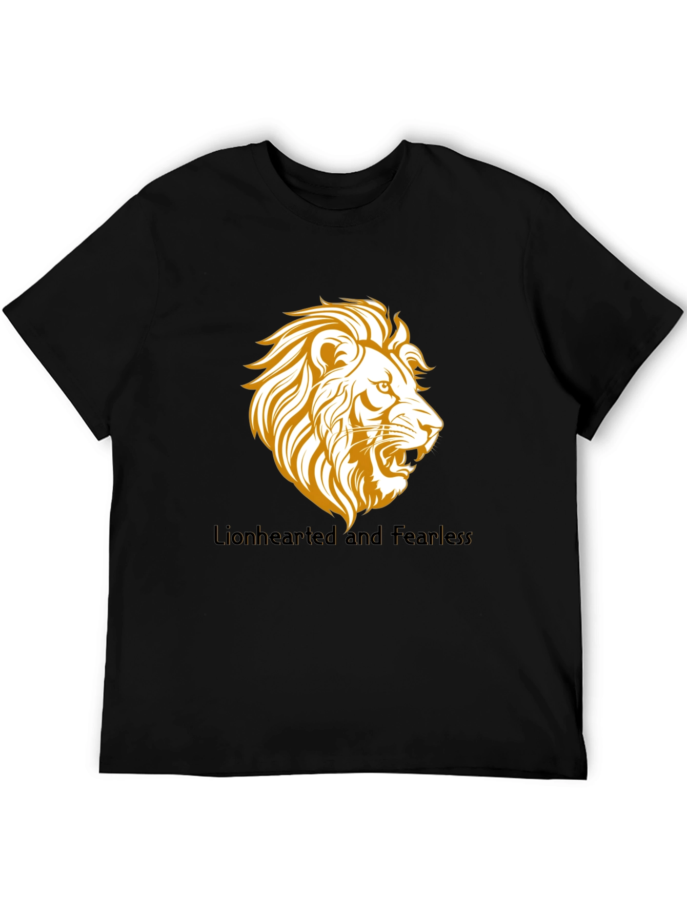 Lionhearted and Fearless Black T-Shirt