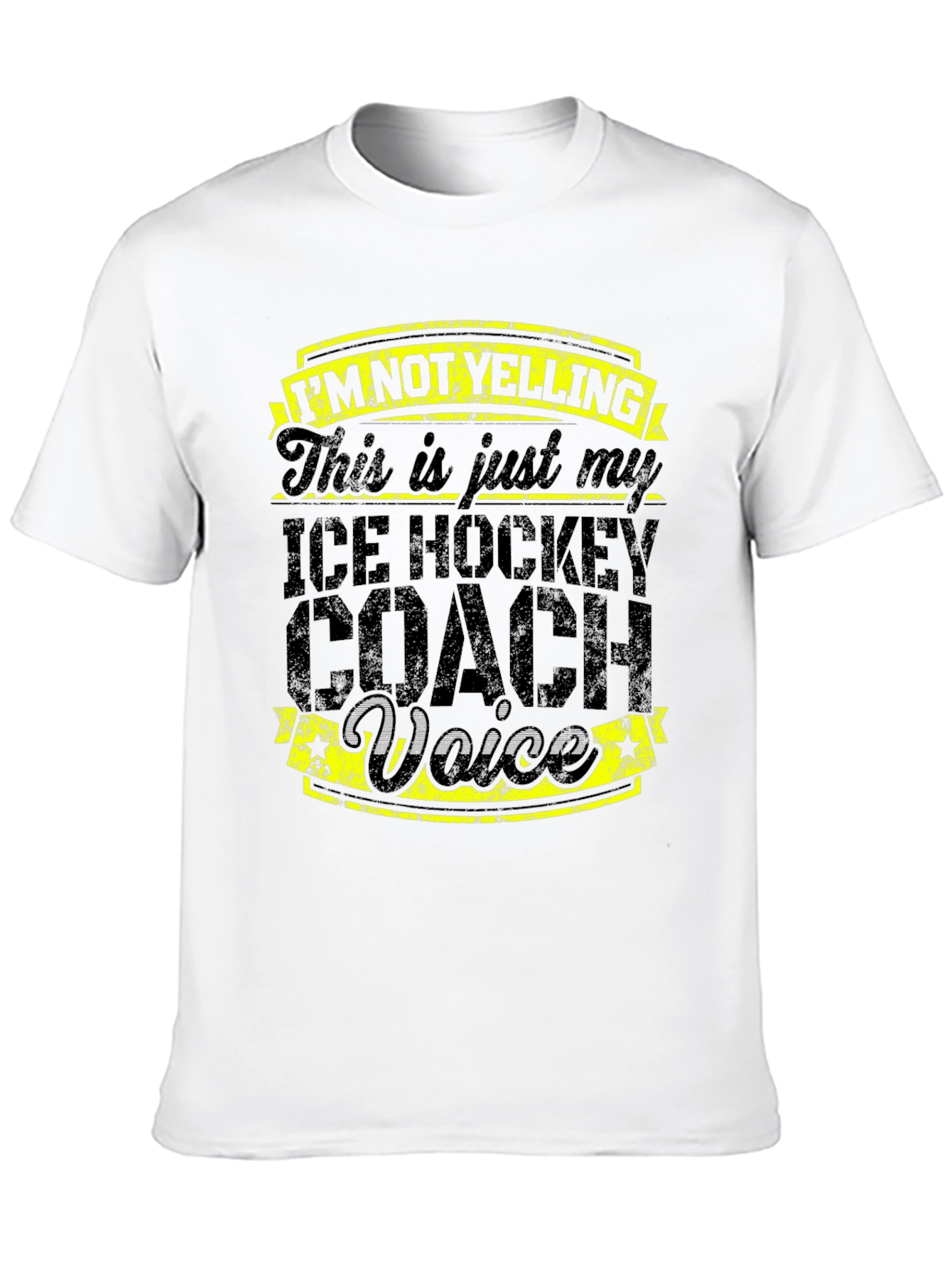 Ice Hockey Coach Voice T-Shirt - Funny Coach Tee