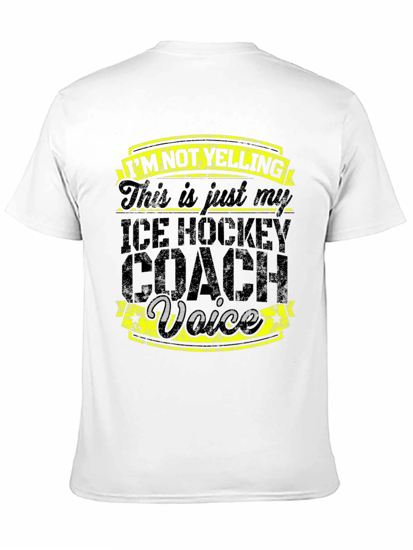 Ice Hockey Coach Voice T-Shirt - Funny Coach Tee