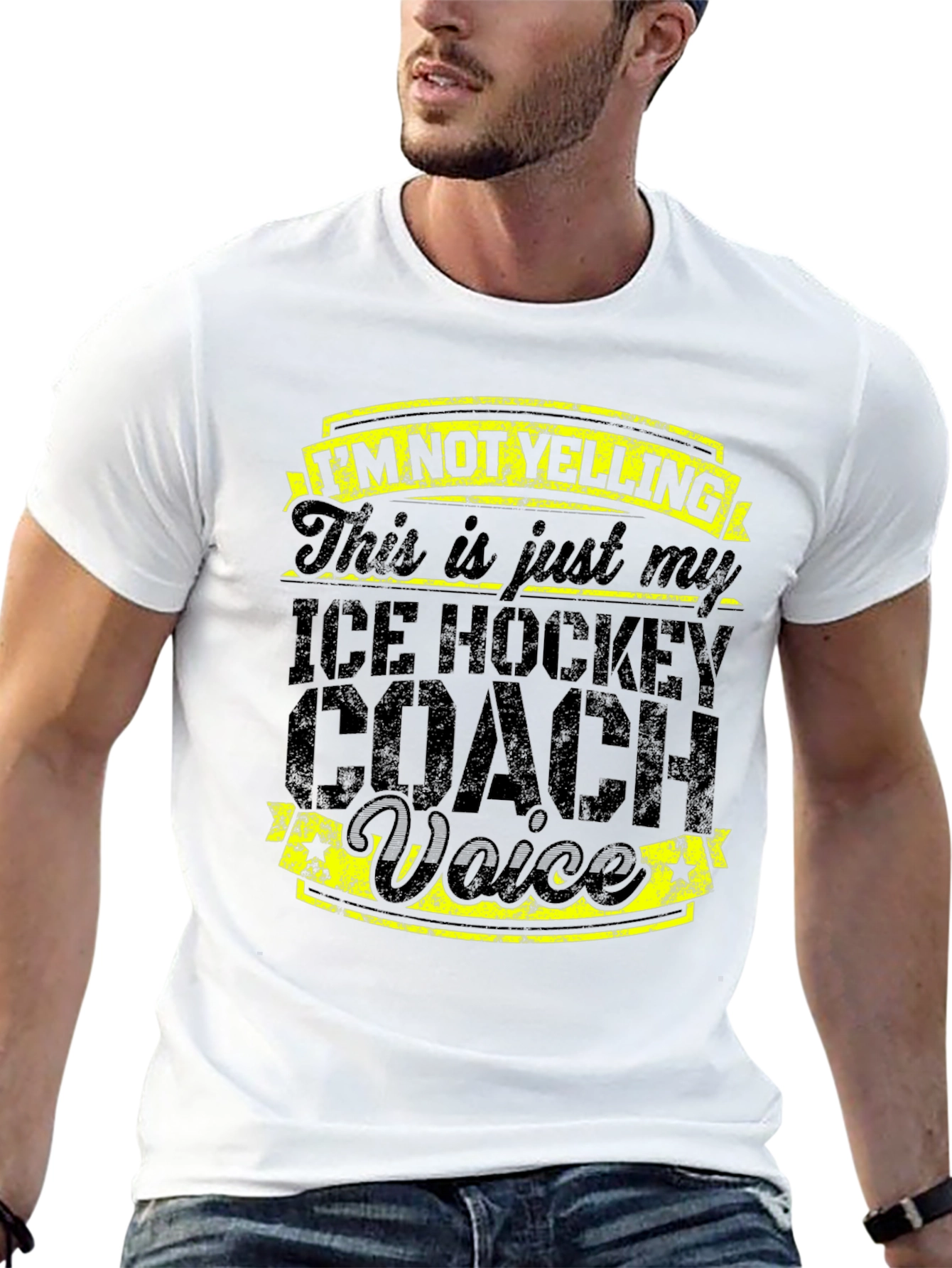 Ice Hockey Coach Voice T-Shirt - Funny Coach Tee