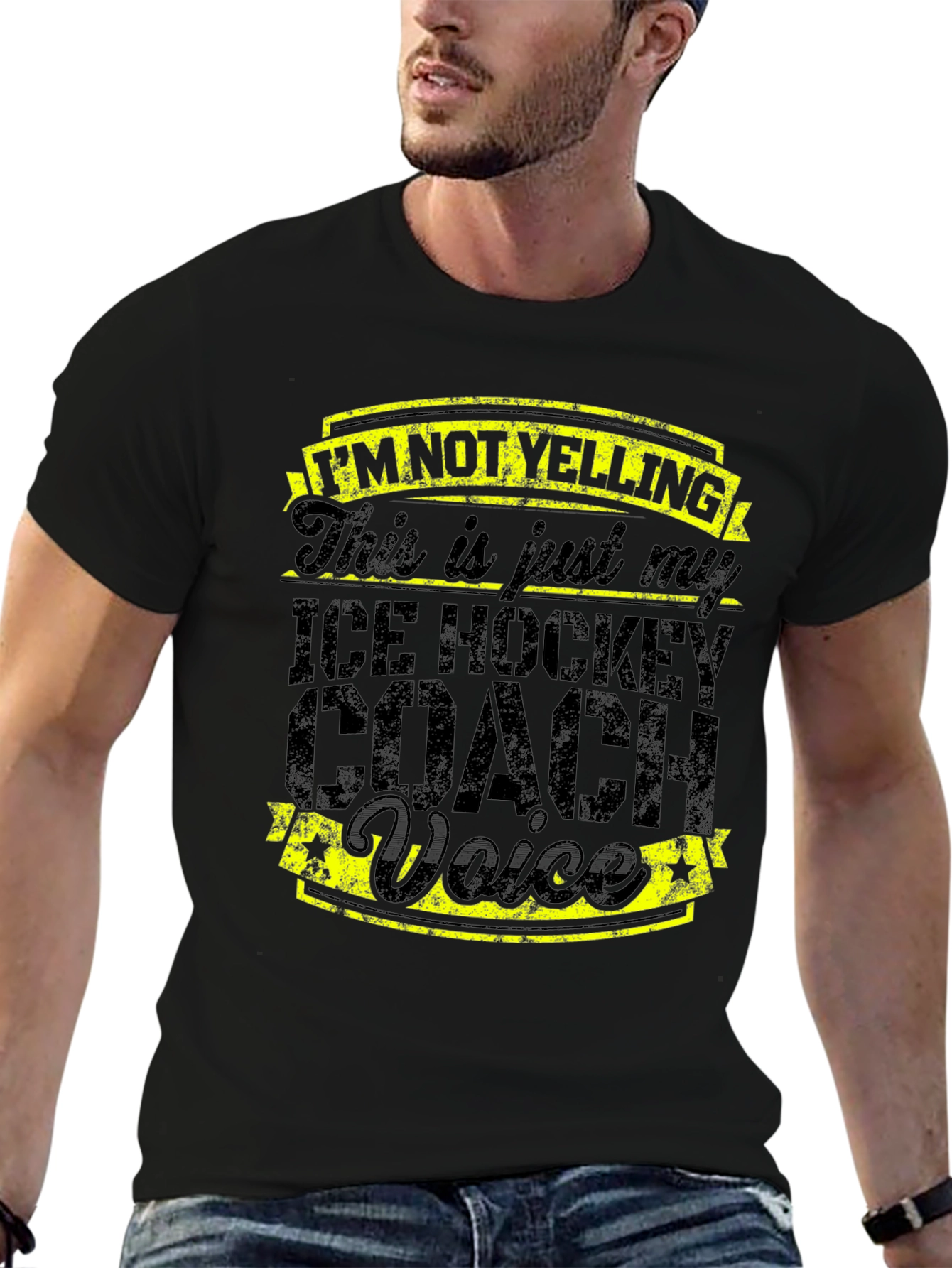 Ice Hockey Coach Voice T-Shirt - Funny Coach Tee