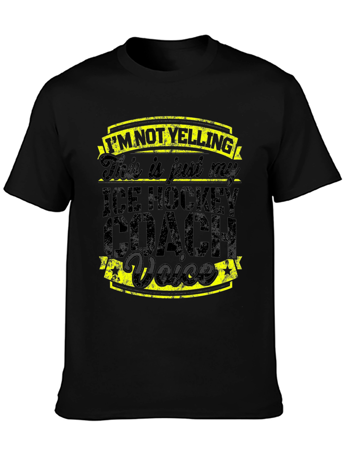 Ice Hockey Coach Voice T-Shirt - Funny Coach Tee