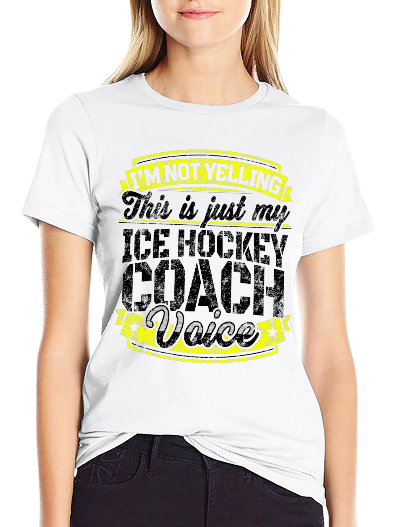 Ice Hockey Coach Voice T-Shirt - Funny Coach Tee