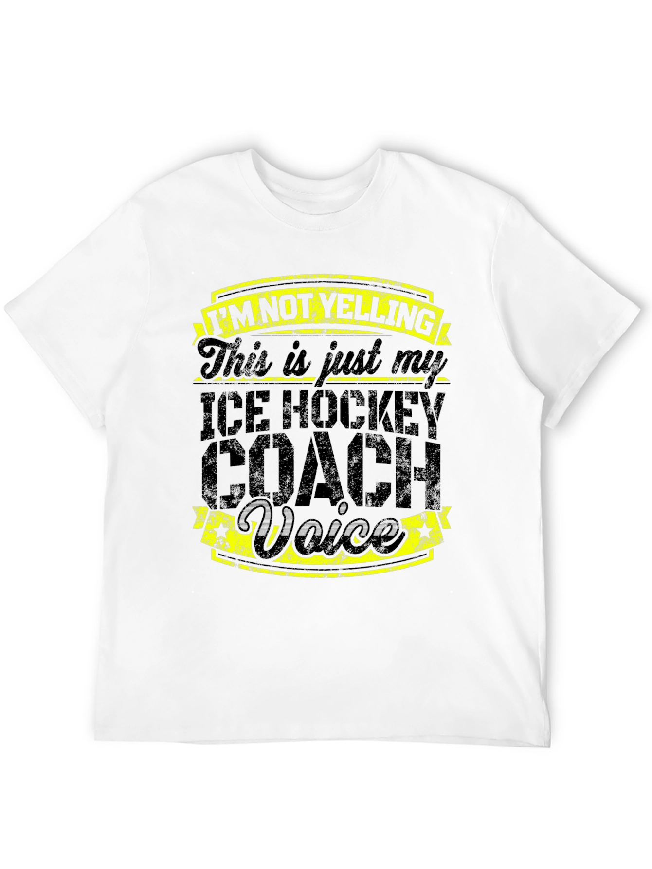 Ice Hockey Coach Voice T-Shirt - Funny Coach Tee