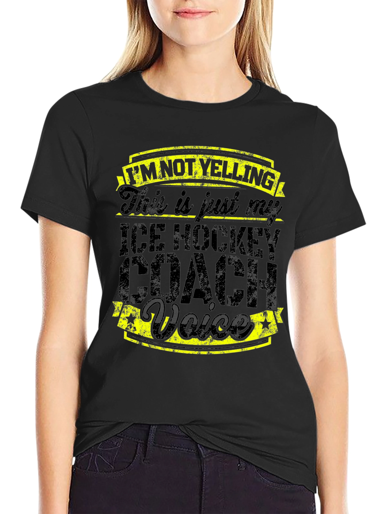 Ice Hockey Coach Voice T-Shirt - Funny Coach Tee