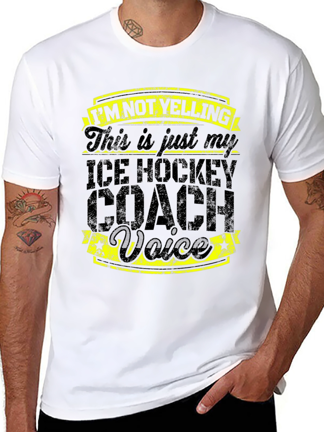 Ice Hockey Coach Voice T-Shirt - Funny Coach Tee