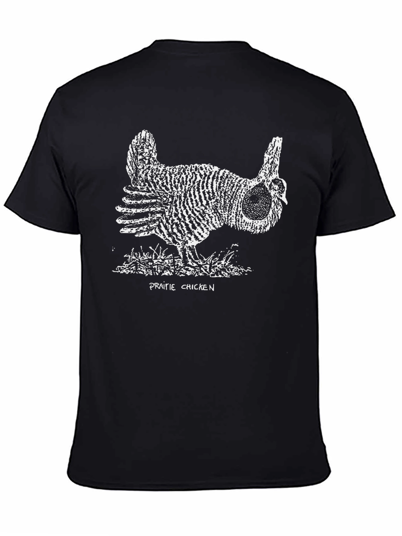 Prairie Chicken Graphic T-Shirt - Black