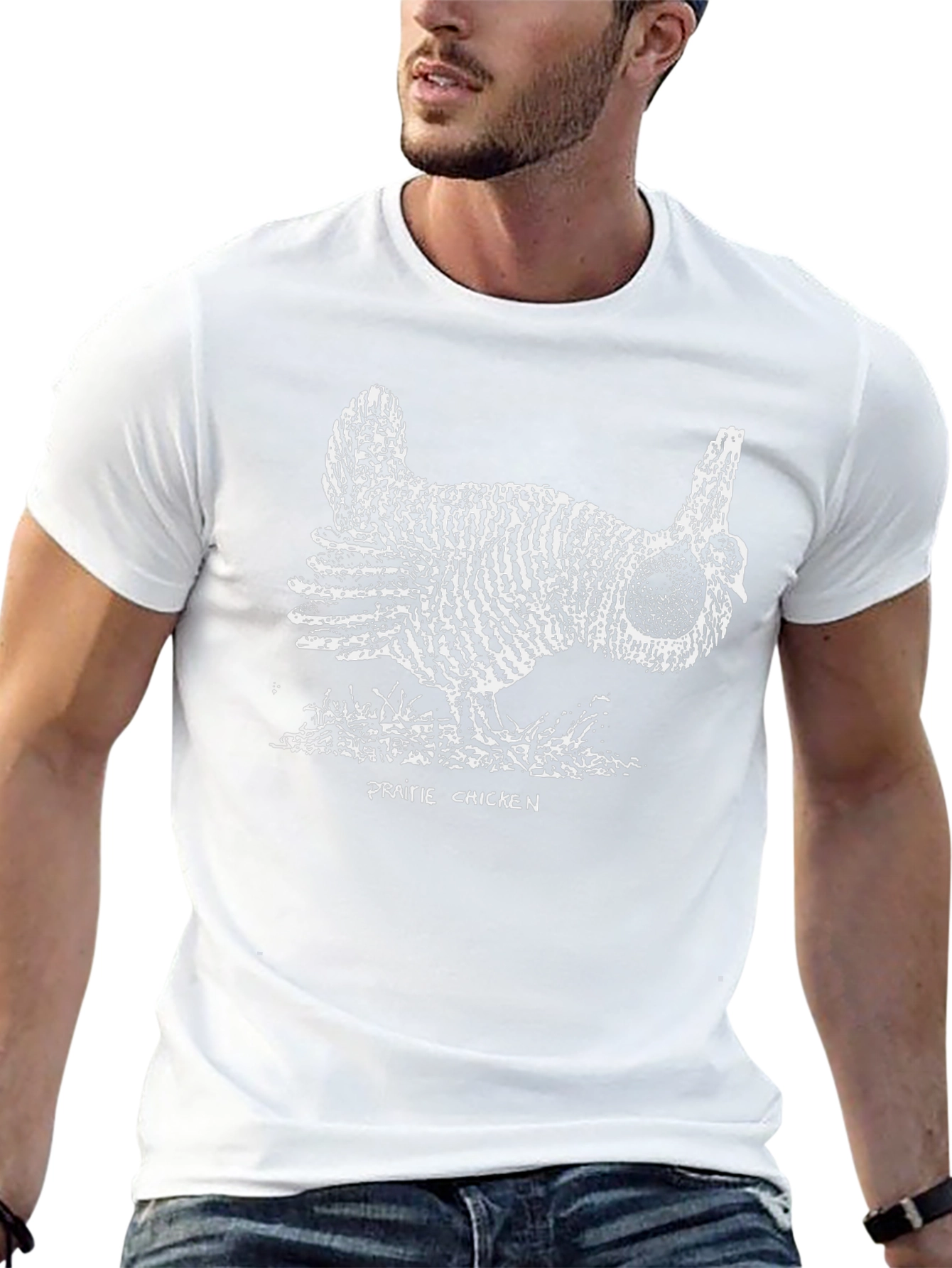 Prairie Chicken Graphic T-Shirt - Black
