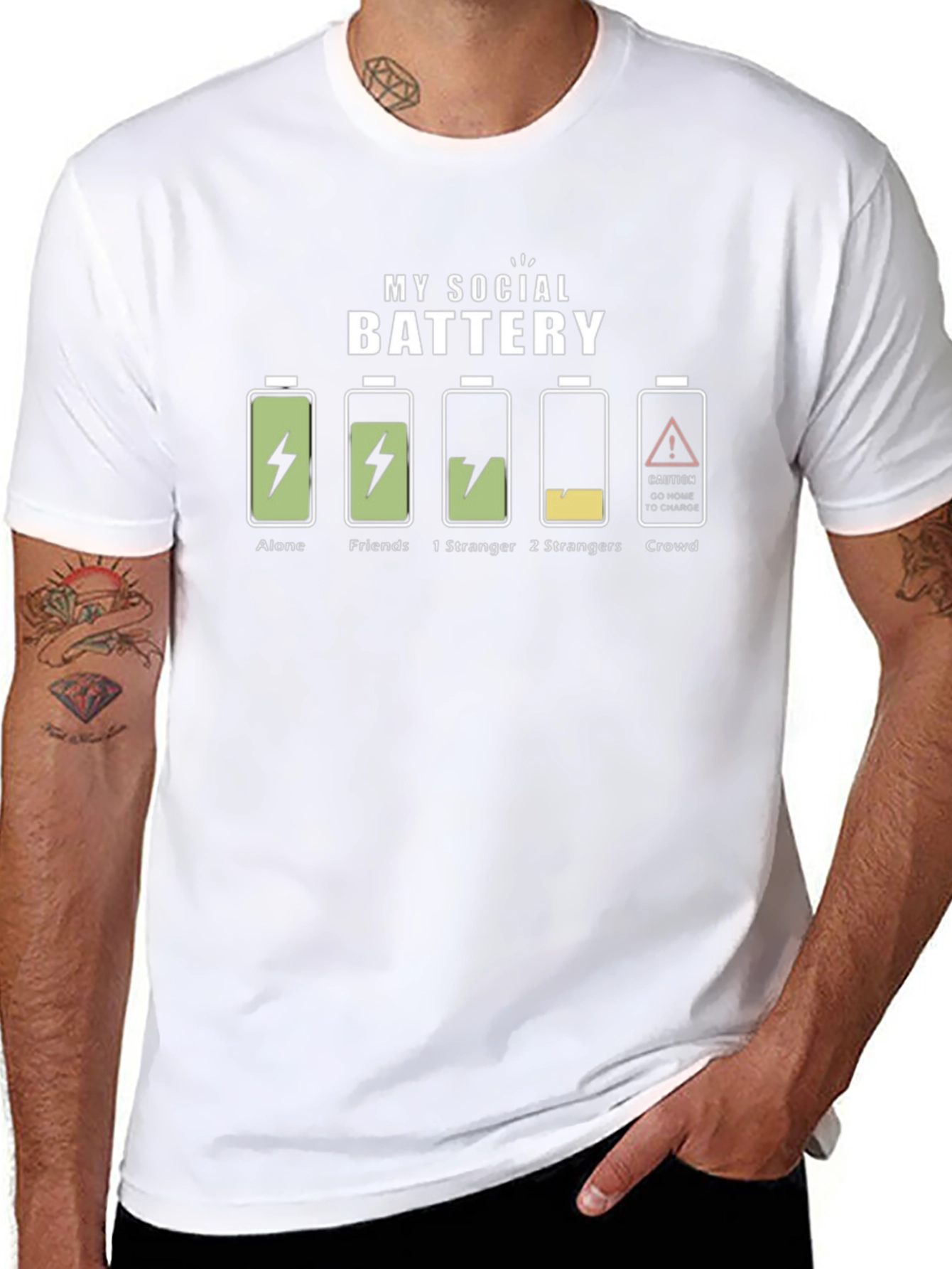 My Social Battery T-Shirt - Introvert Humor