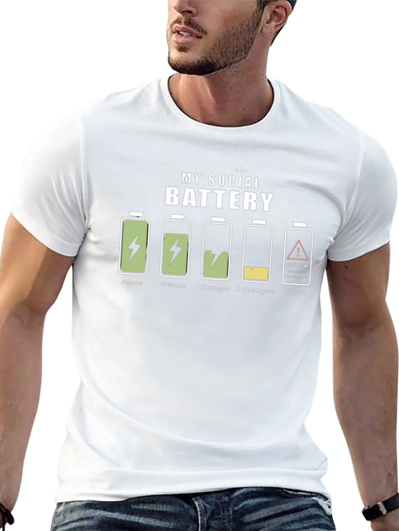 My Social Battery T-Shirt - Introvert Humor