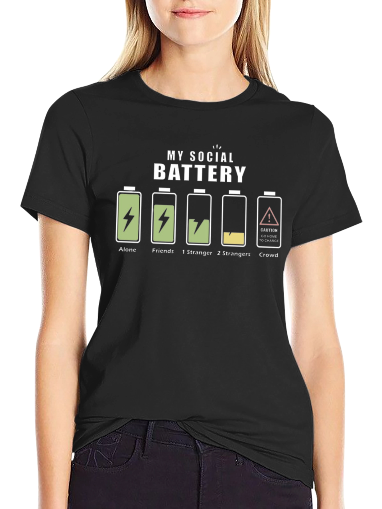 My Social Battery T-Shirt - Introvert Humor