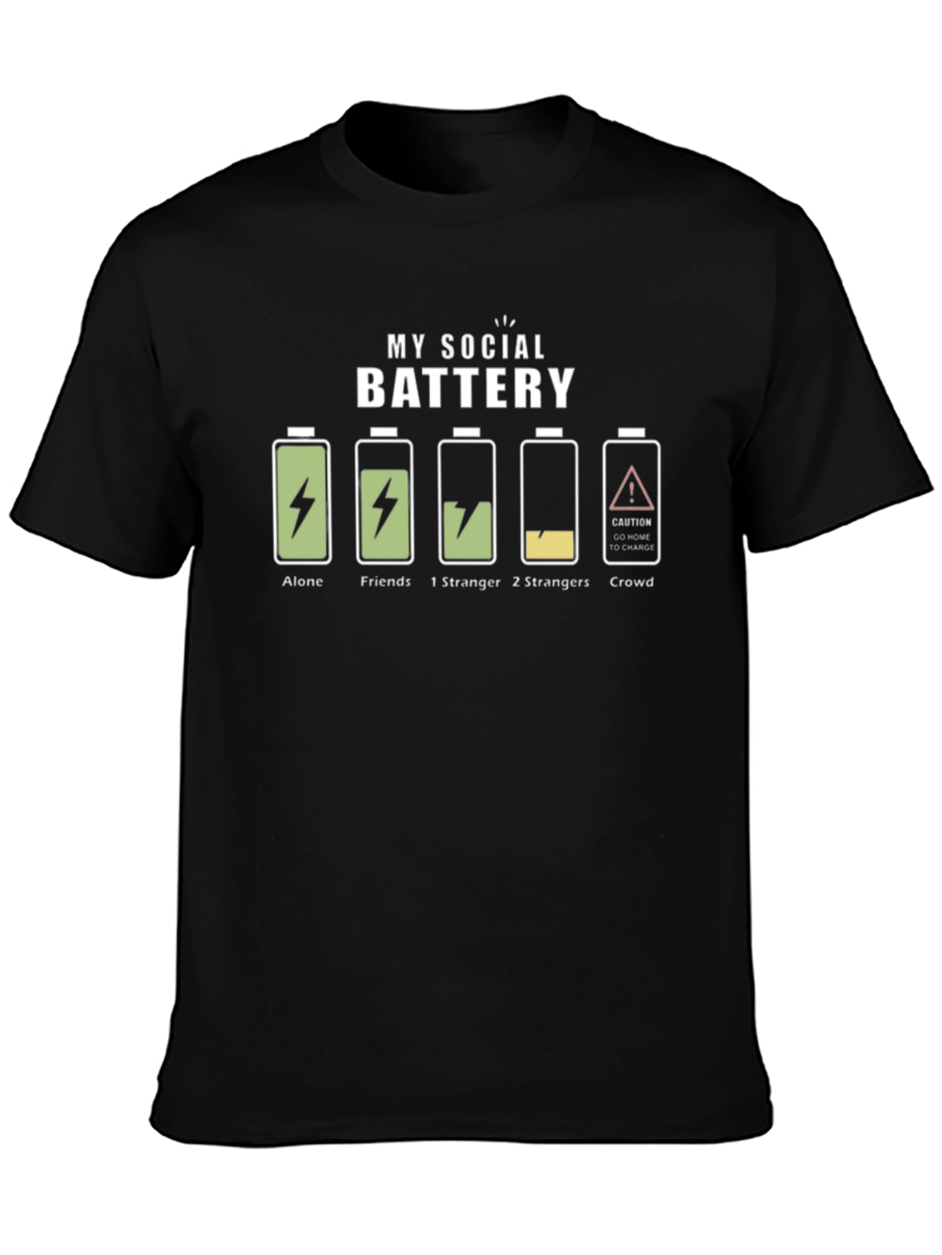 My Social Battery T-Shirt - Introvert Humor