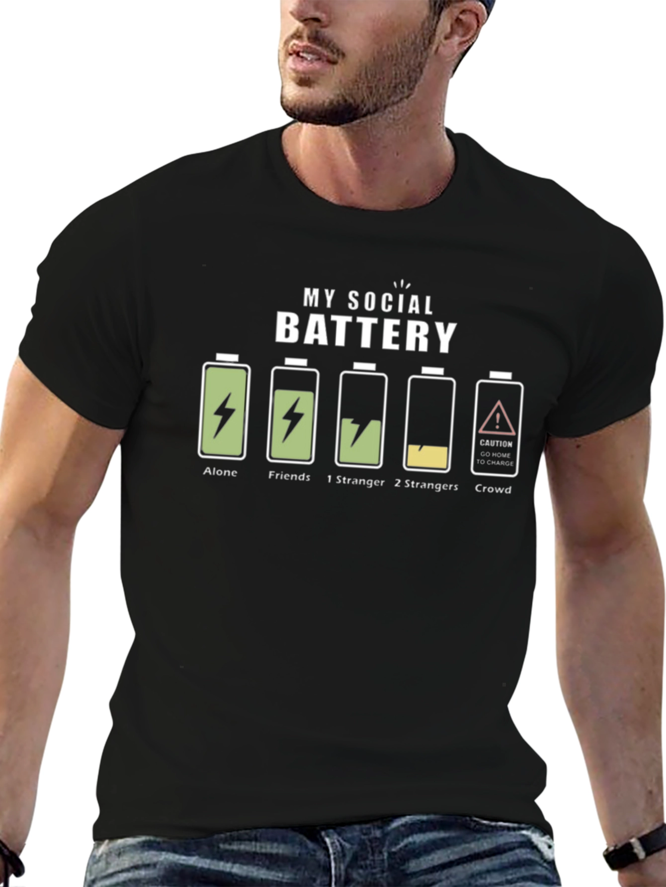 My Social Battery T-Shirt - Introvert Humor