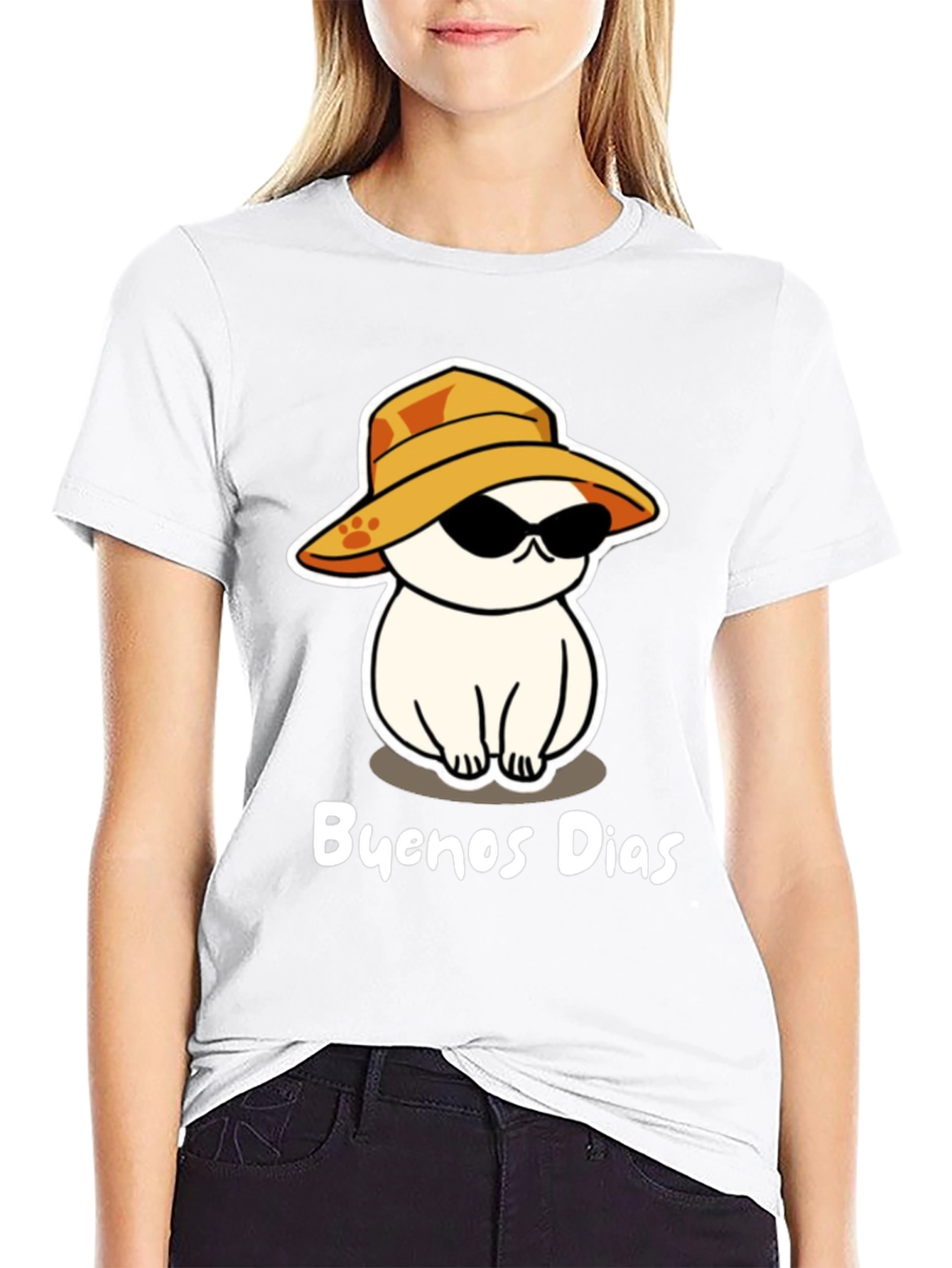 Cool Cat Buenos Dias Graphic Tee