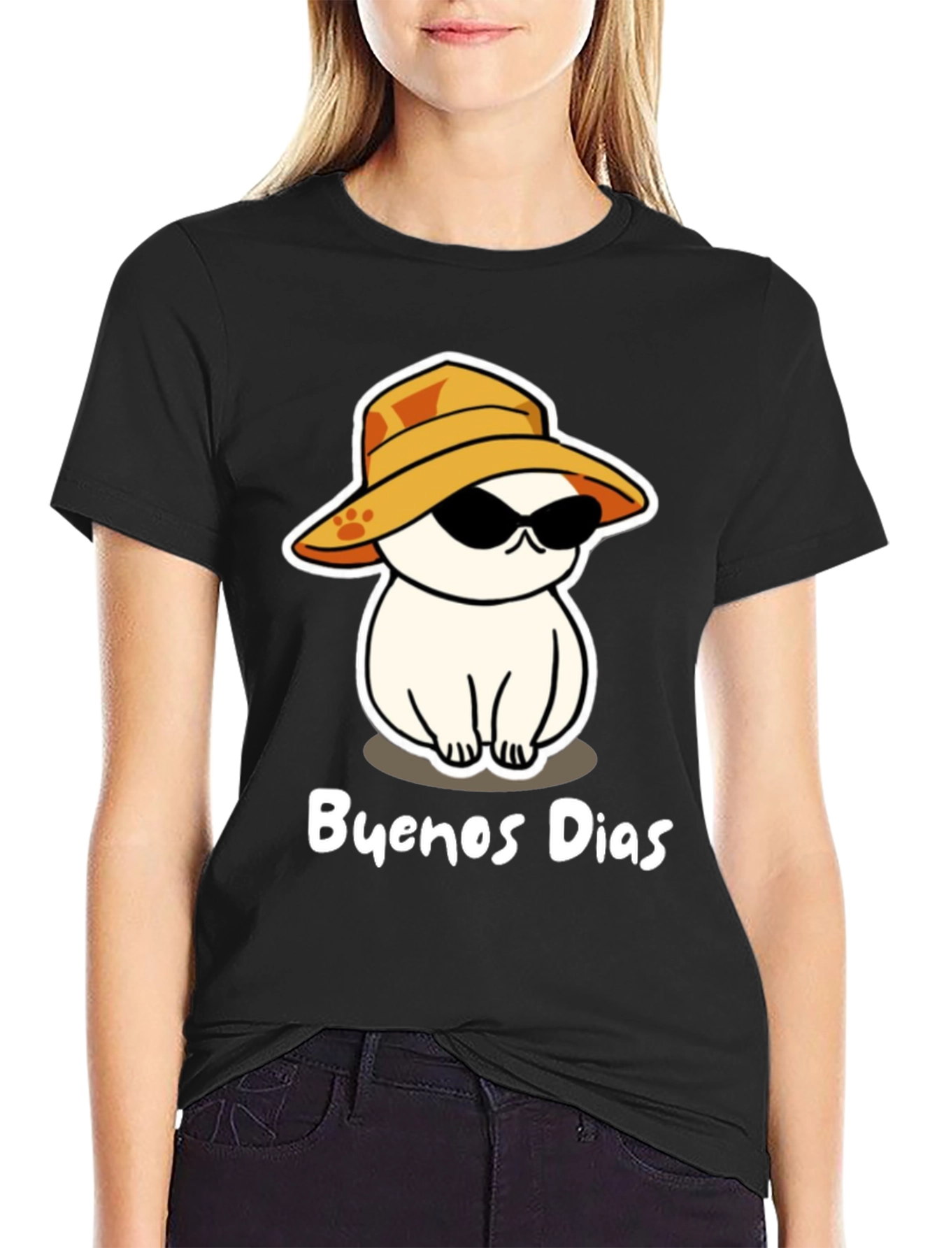 Cool Cat Buenos Dias Graphic Tee