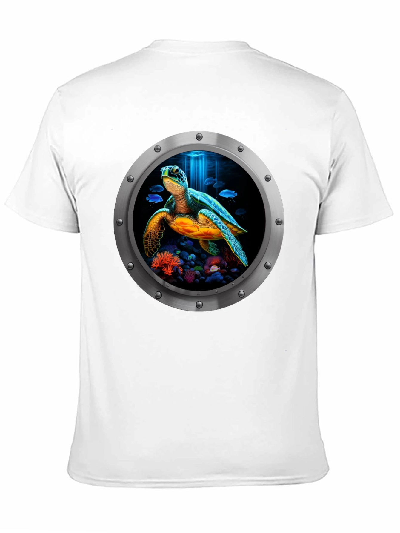 Sea Turtle Porthole Graphic T-Shirt
