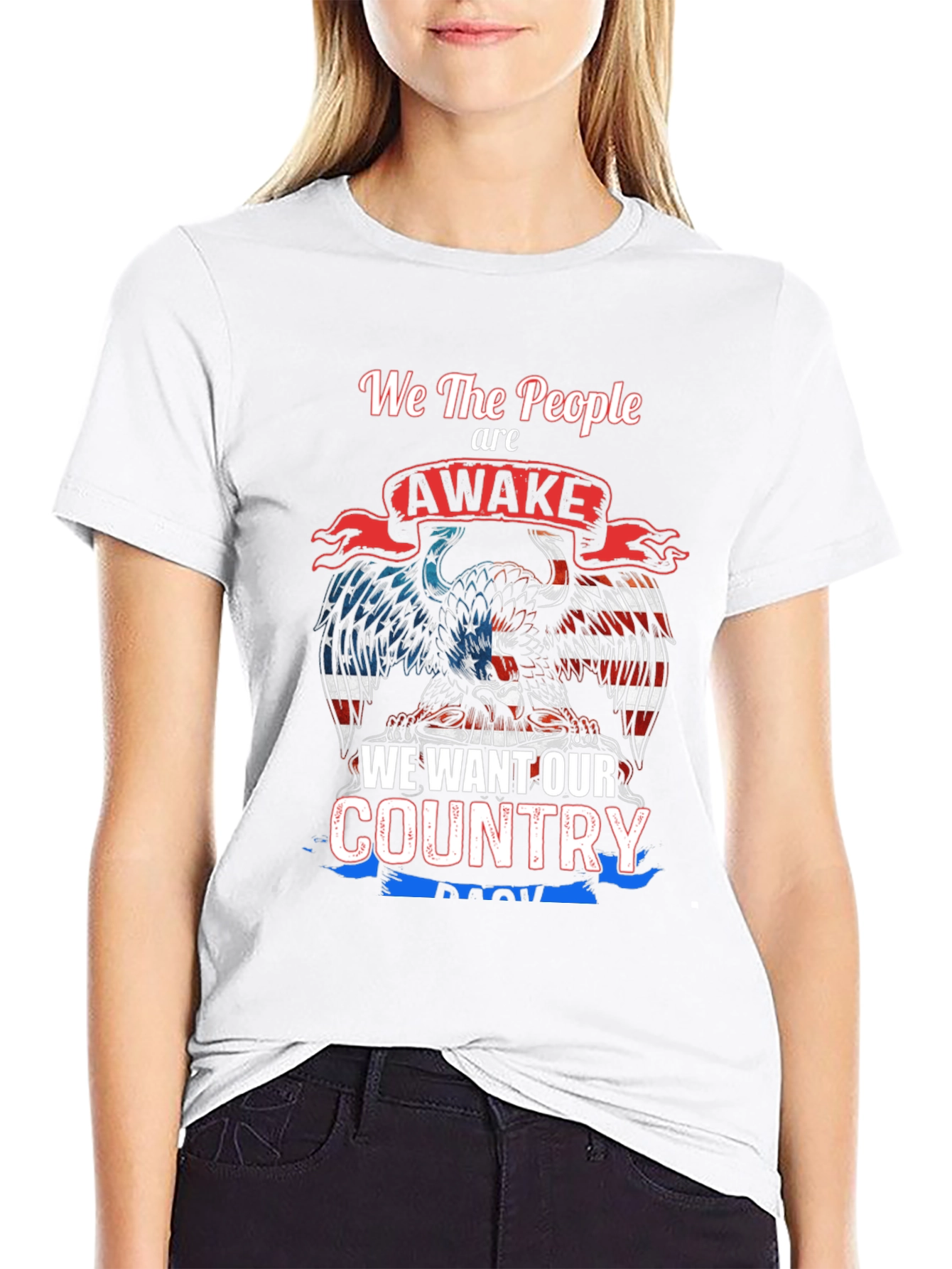 Patriotic Eagle T-Shirt - We The People Are Awake