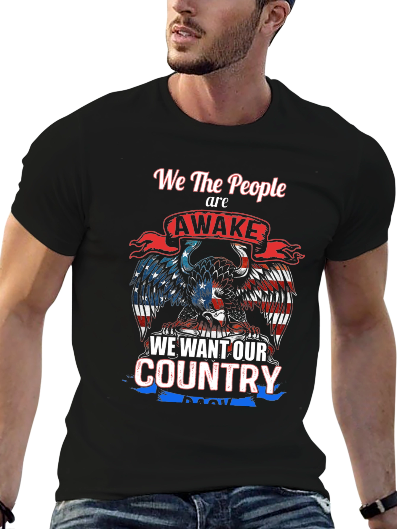 Patriotic Eagle T-Shirt - We The People Are Awake