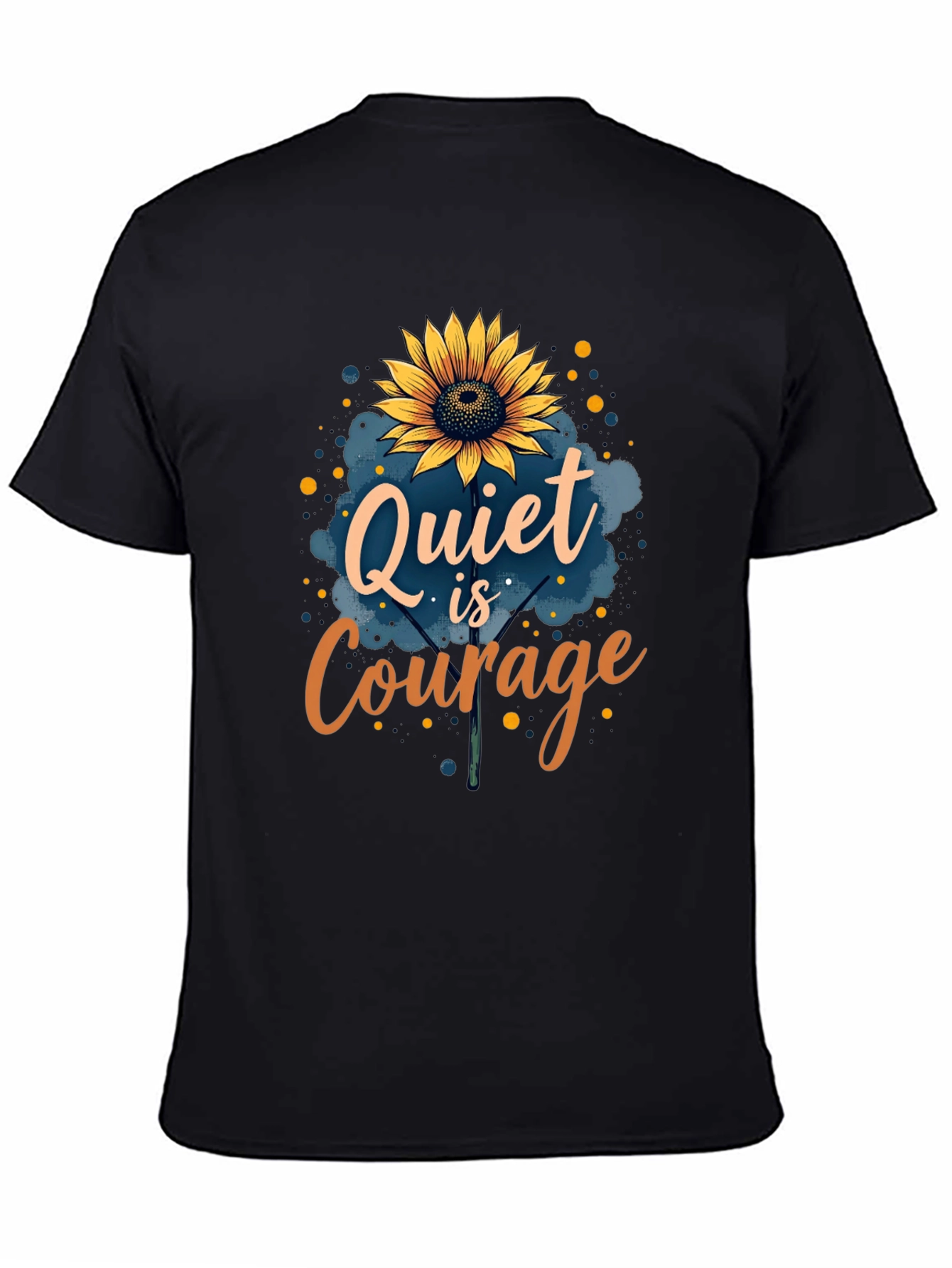 Quiet is Courage Sunflower Graphic T-Shirt