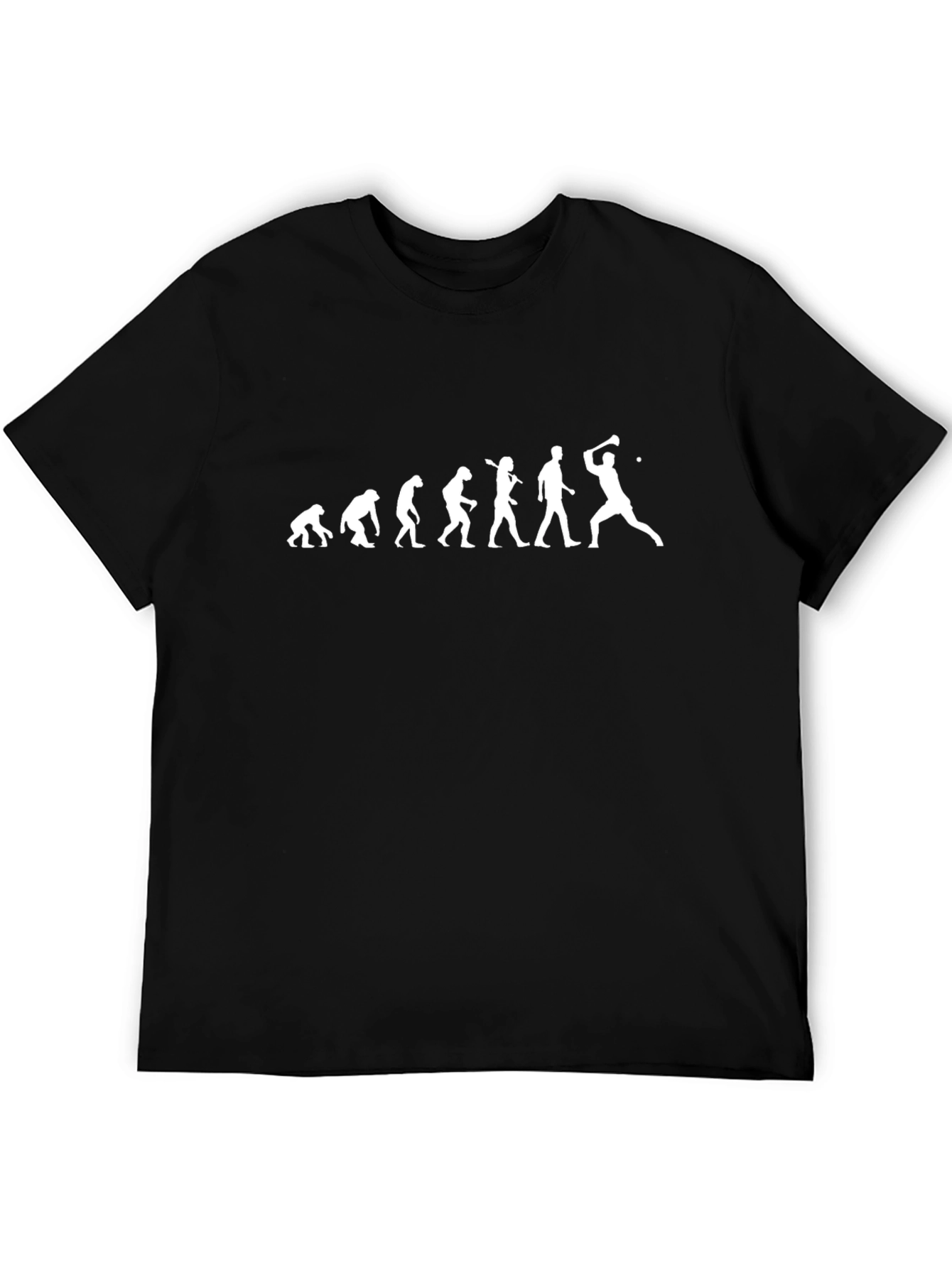 Evolution of Man Golf T-Shirt - Black