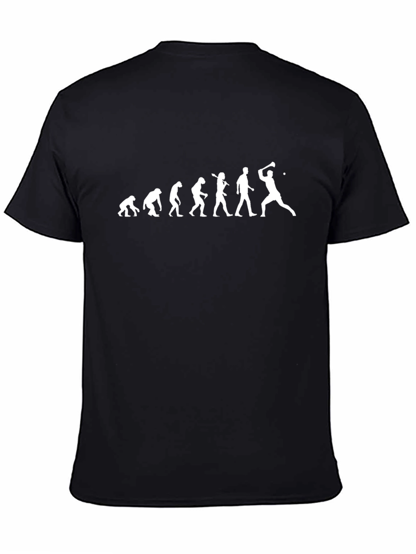 Evolution of Man Golf T-Shirt - Black
