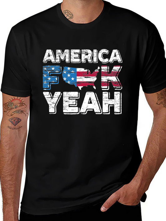 America F Yeah T-Shirt Patriotic USA Pride