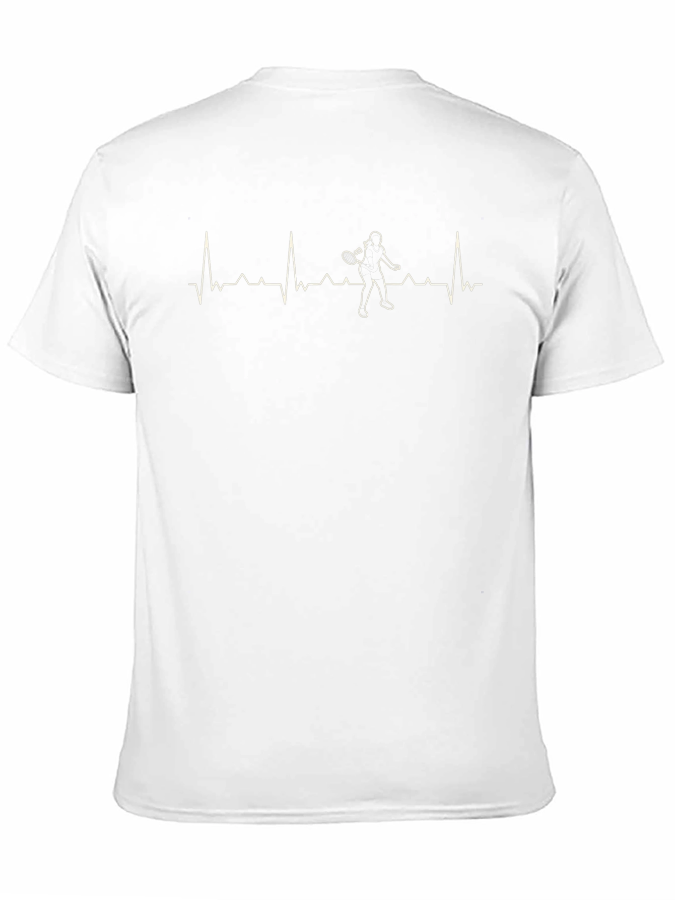 Tennis Heartbeat T-Shirt - Black Graphic Tee
