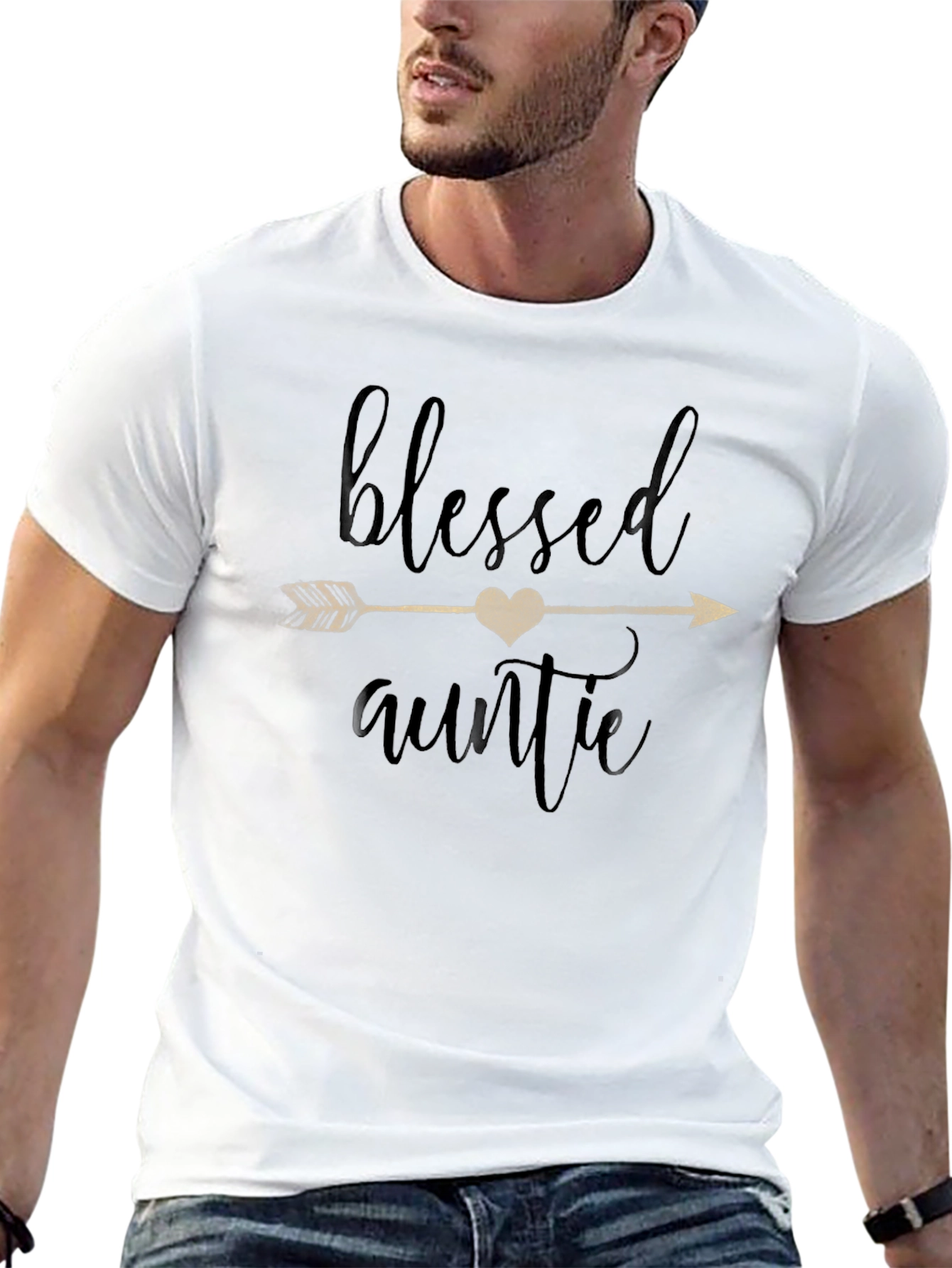 Blessed Auntie Graphic Tee - Soft Cotton Comfort