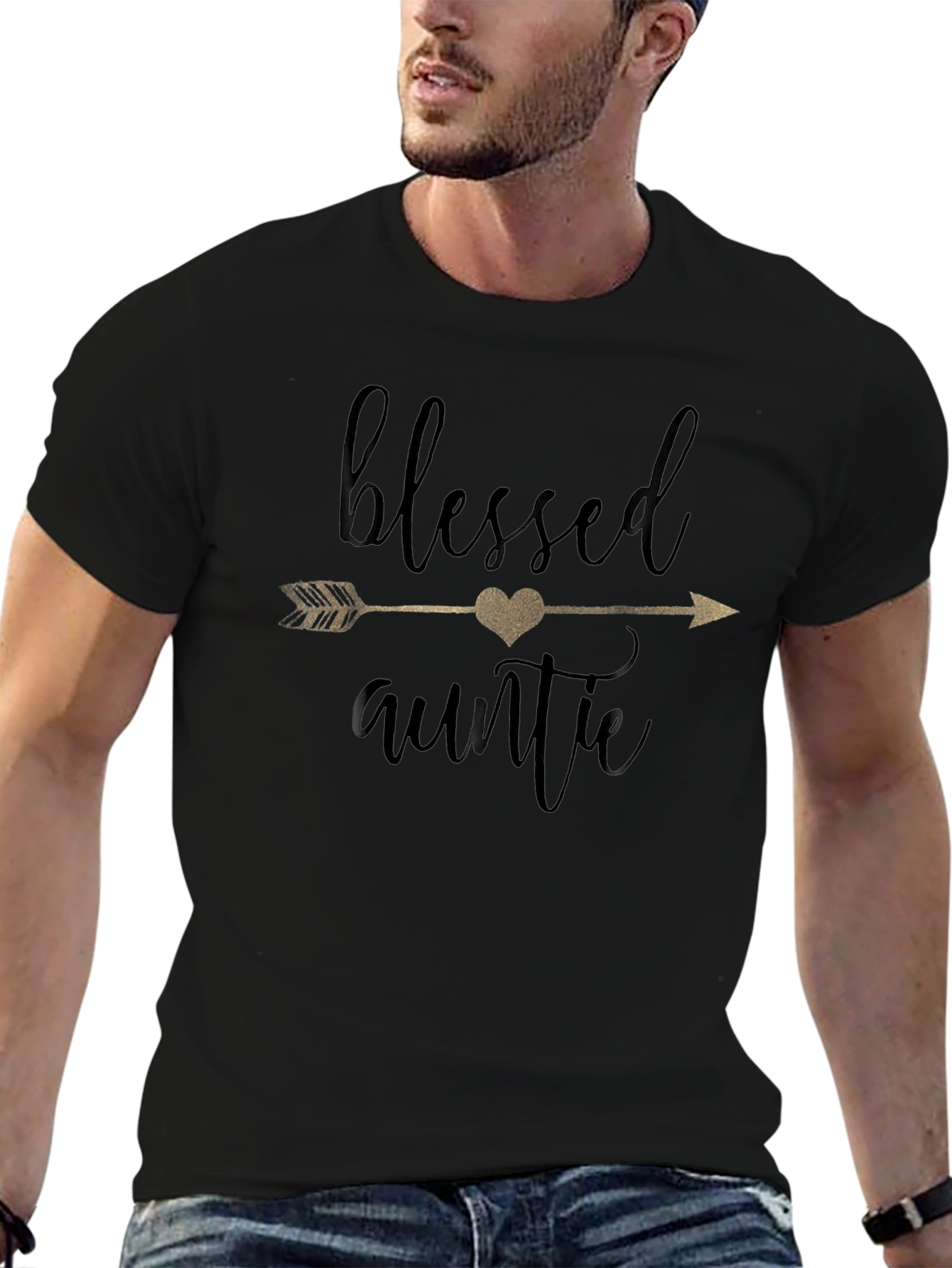 Blessed Auntie Graphic Tee - Soft Cotton Comfort