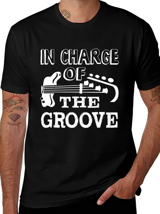 In Charge Of The Groove Black T-Shirt