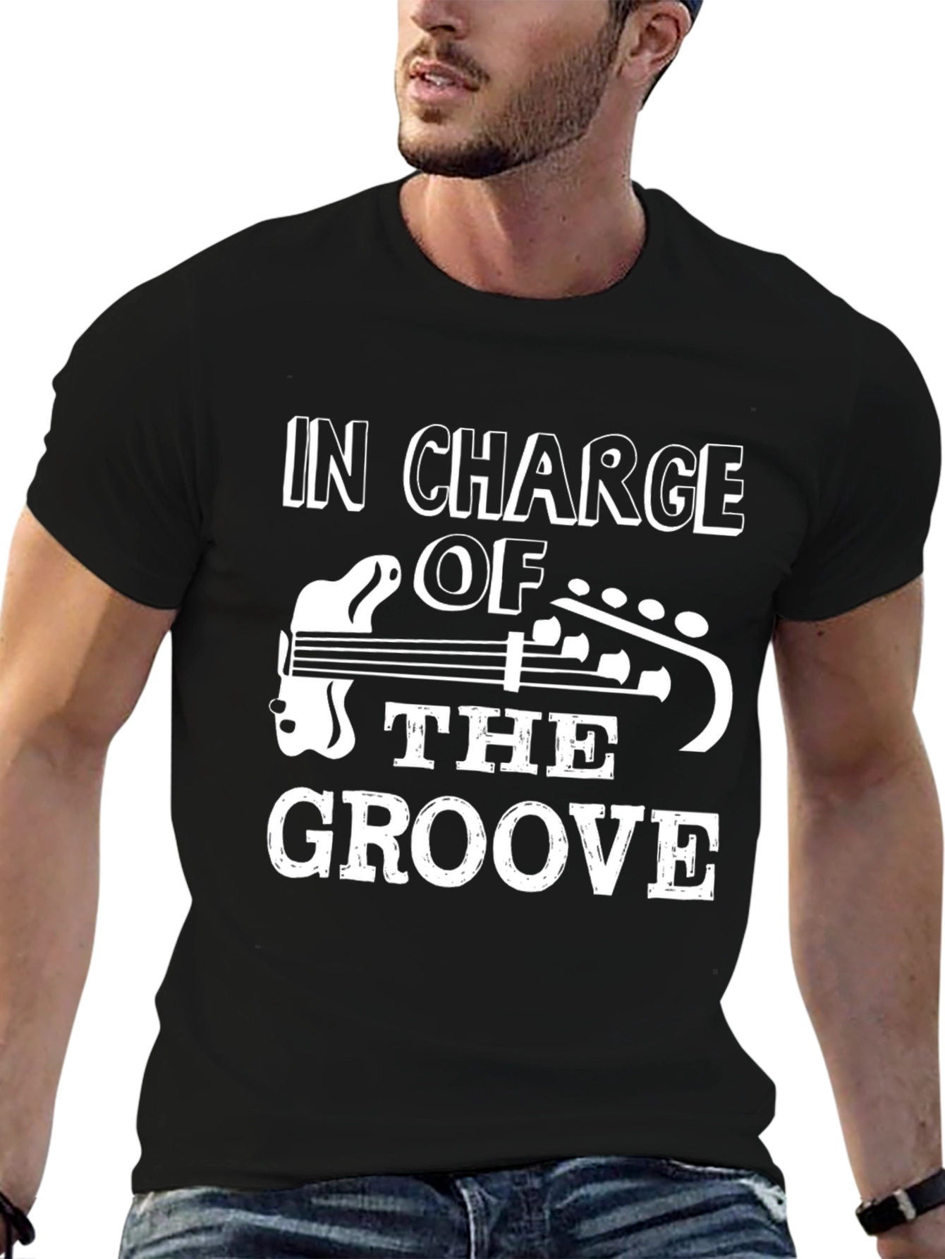 In Charge Of The Groove Black T-Shirt