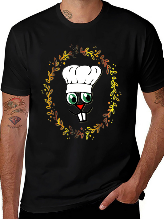 Chef Turkey T-Shirt - Thanksgiving Cartoon