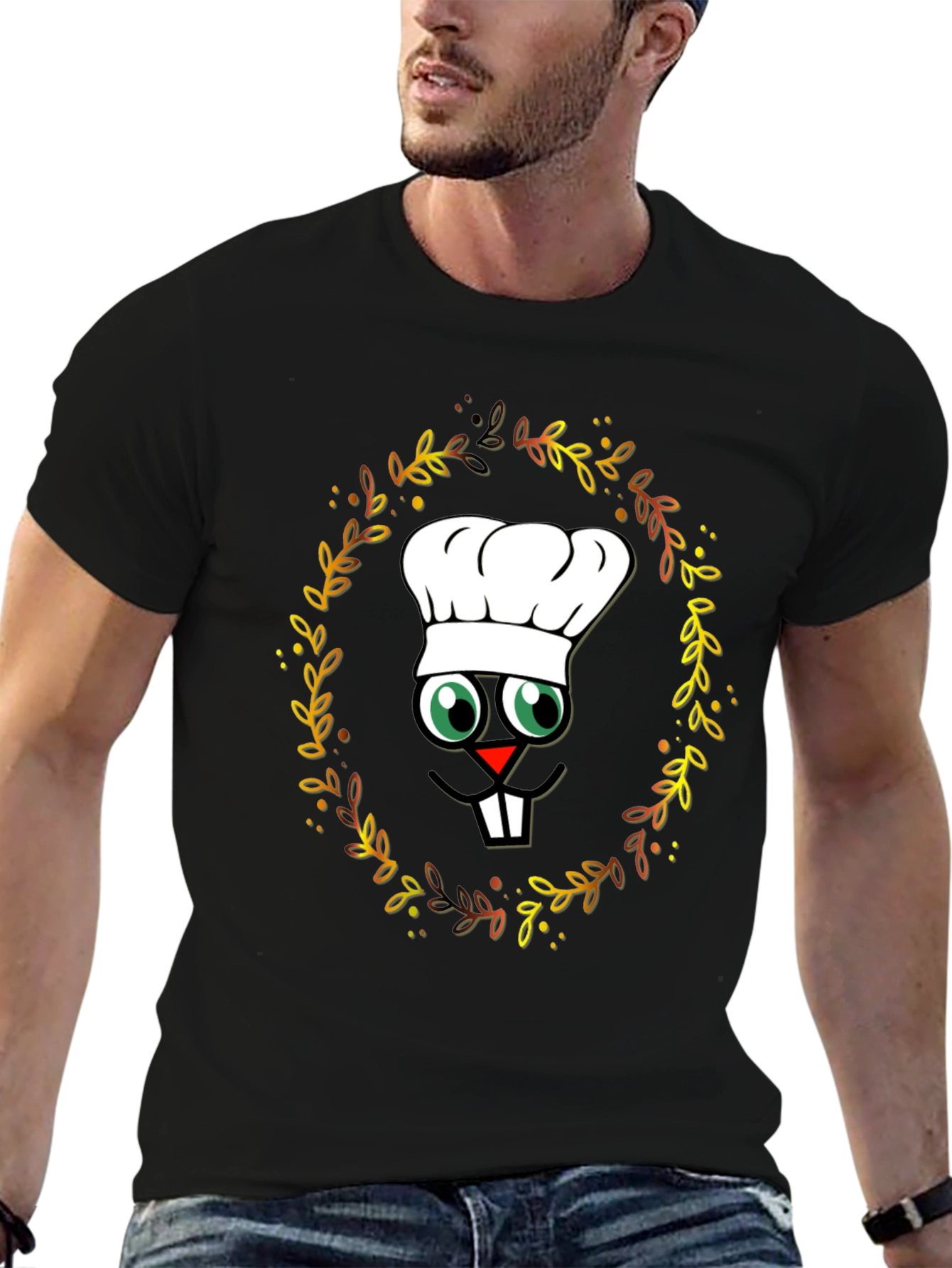 Chef Turkey T-Shirt - Thanksgiving Cartoon