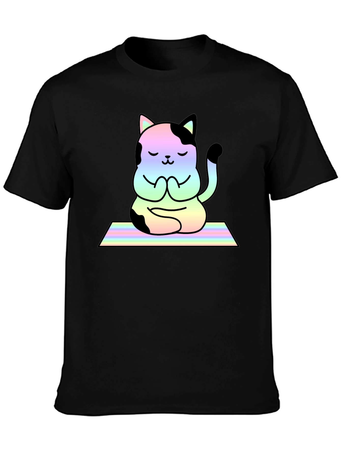 Yoga Cat T-Shirt - Meditating Feline Tee