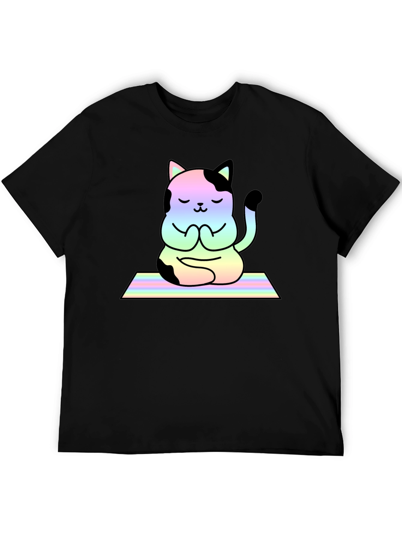 Yoga Cat T-Shirt - Meditating Feline Tee